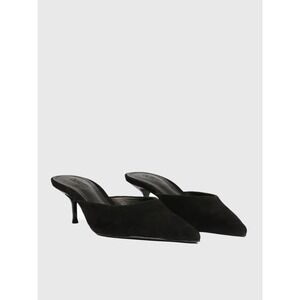 SCHUTZ Black Heeled Mules